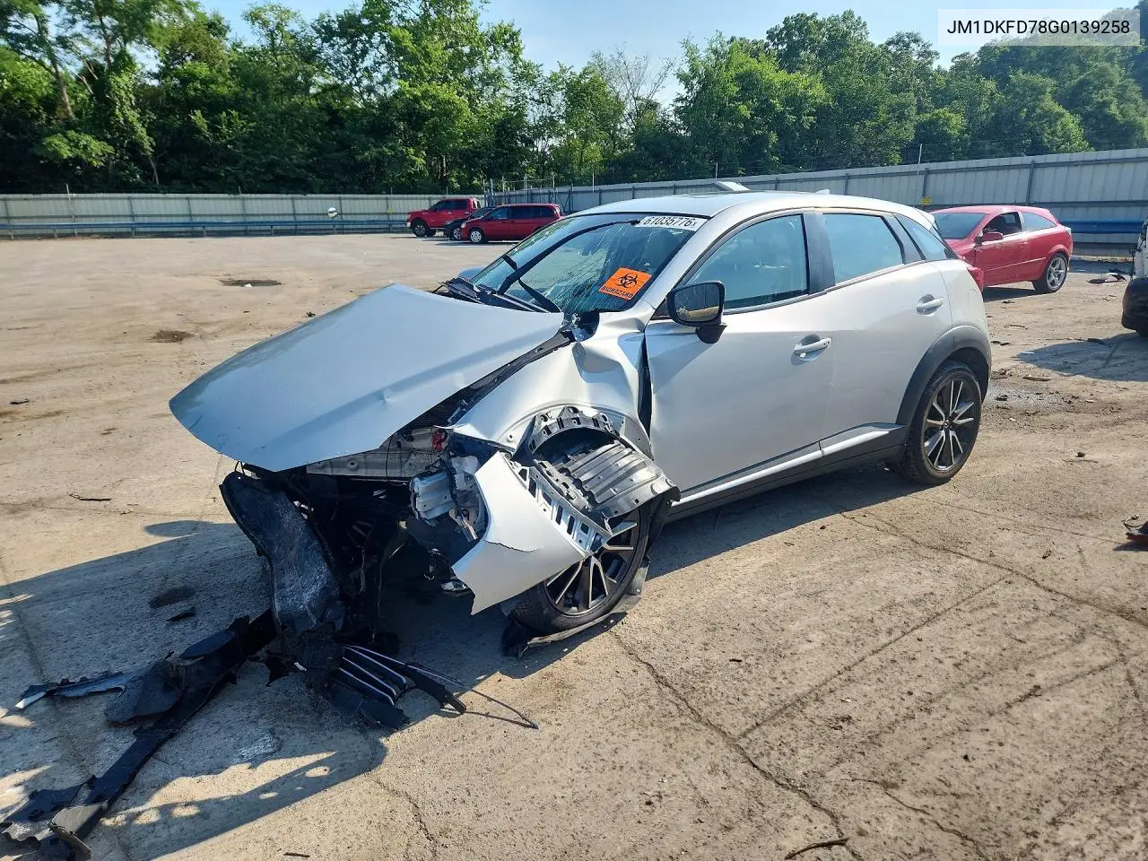 2016 Mazda Cx-3 Grand Touring VIN: JM1DKFD78G0139258 Lot: 61035776