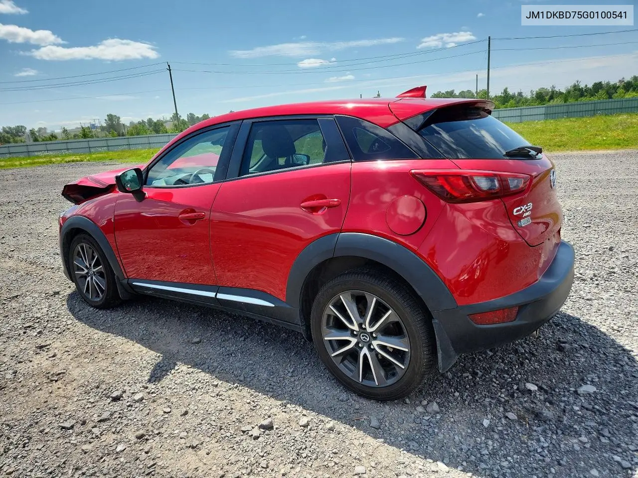 2016 Mazda Cx-3 Grand Touring VIN: JM1DKBD75G0100541 Lot: 61504586