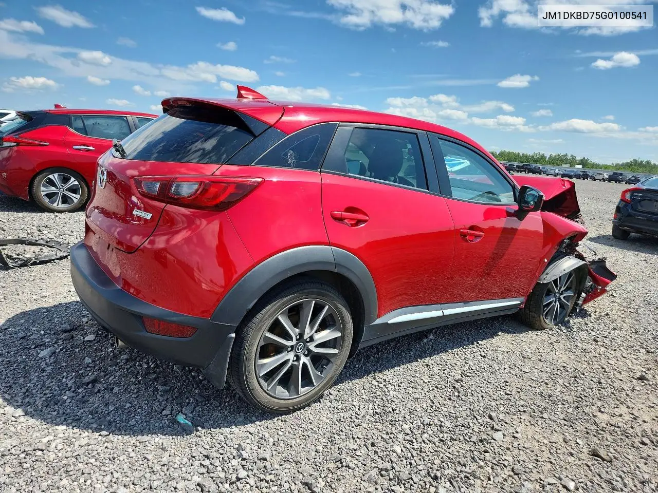 2016 Mazda Cx-3 Grand Touring VIN: JM1DKBD75G0100541 Lot: 61504586