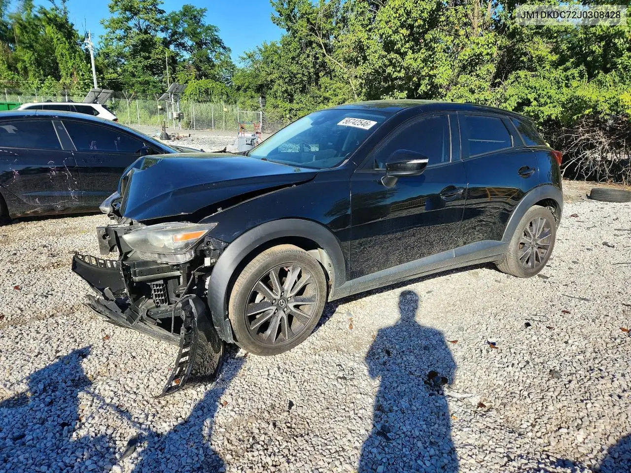 2018 Mazda Cx-3 Touring VIN: JM1DKDC72J0308428 Lot: 56742546