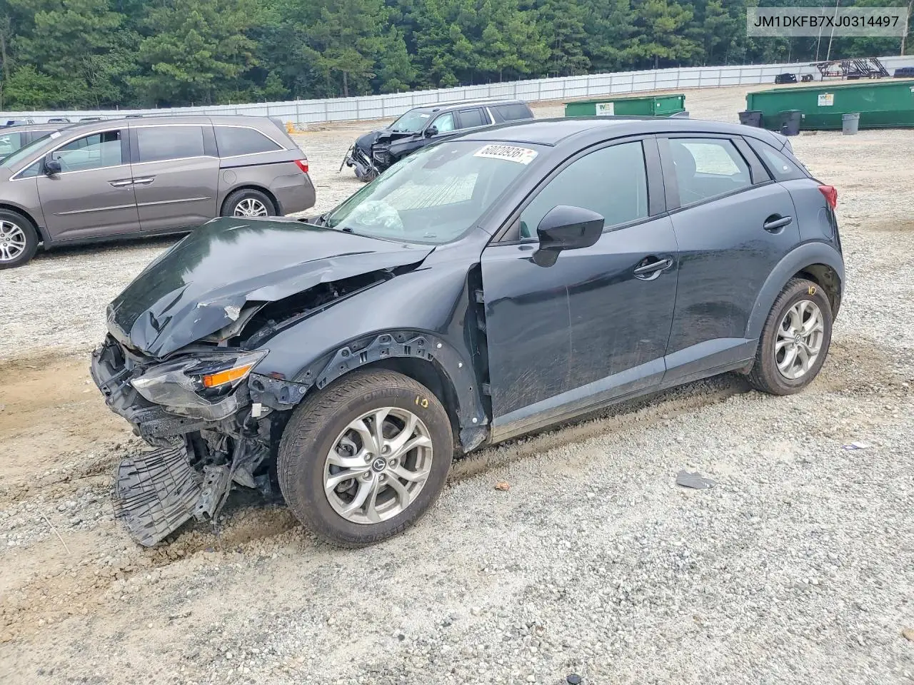 2018 Mazda Cx-3 Sport VIN: JM1DKFB7XJ0314497 Lot: 60020936