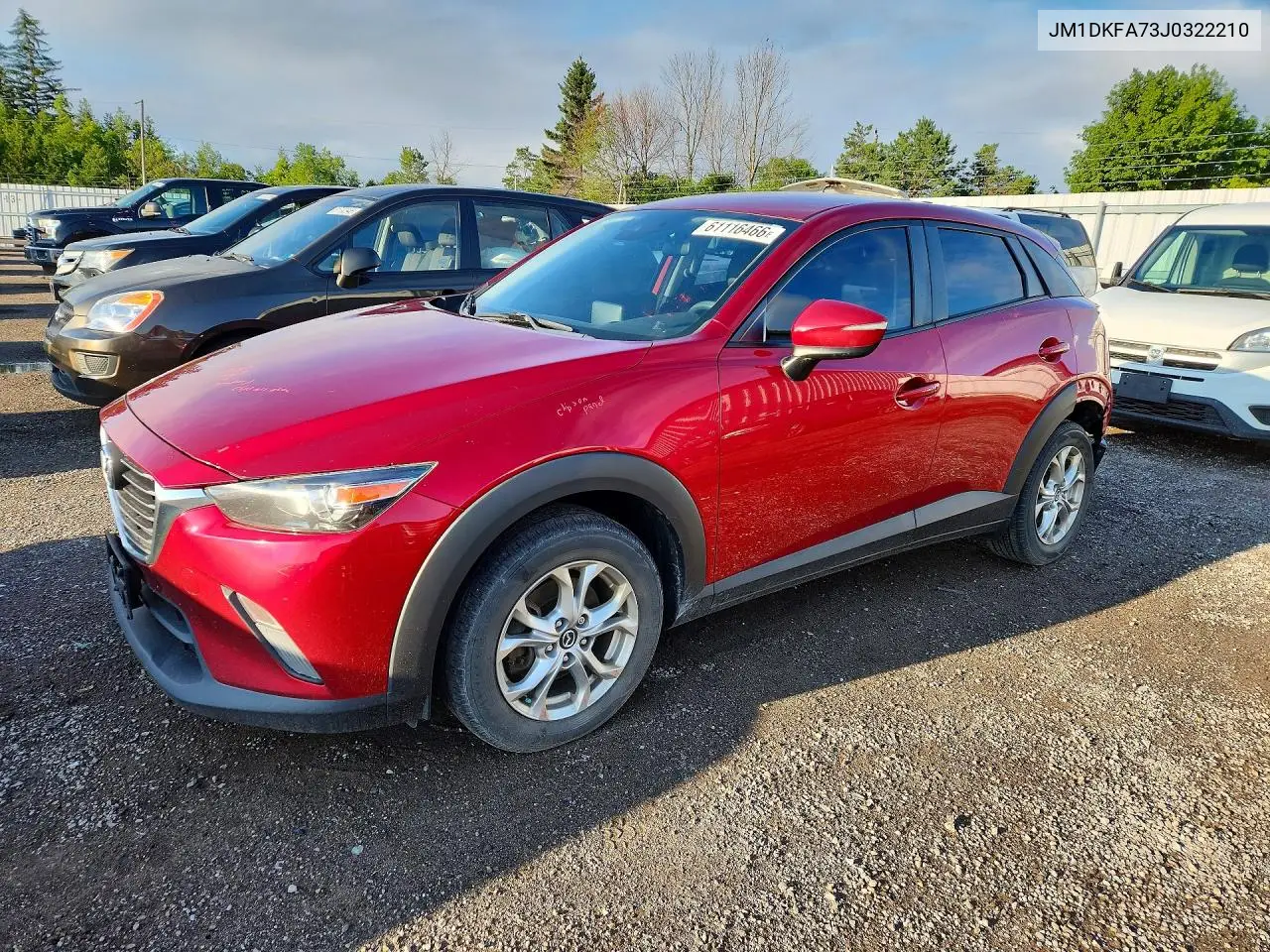 2018 Mazda Cx-3 Sv VIN: JM1DKFA73J0322210 Lot: 61116466