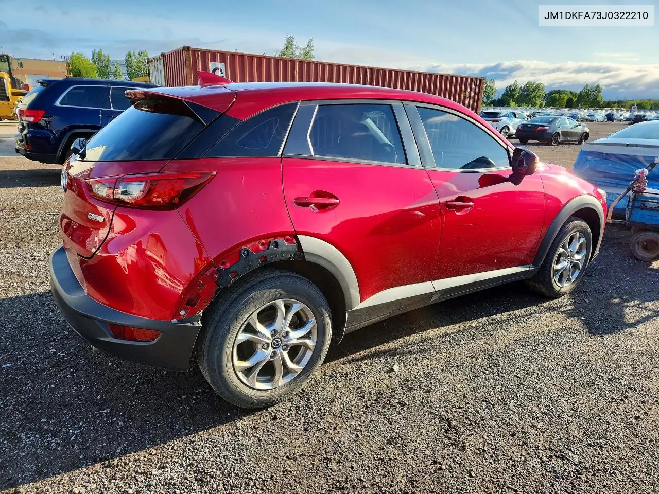 2018 Mazda Cx-3 Sv VIN: JM1DKFA73J0322210 Lot: 61116466