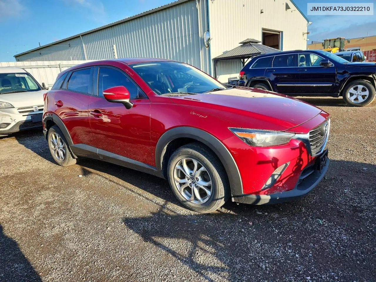 2018 Mazda Cx-3 Sv VIN: JM1DKFA73J0322210 Lot: 61116466