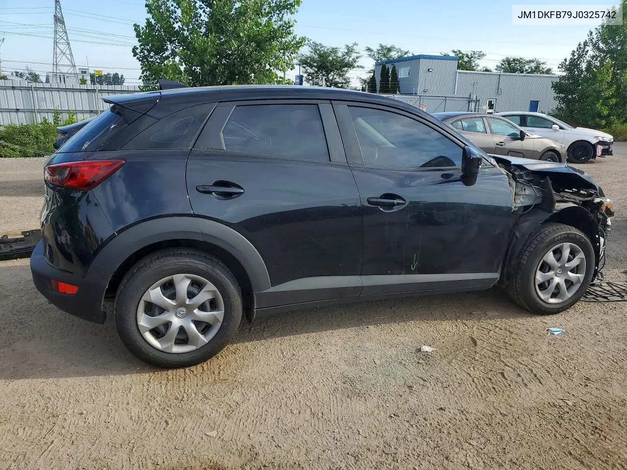 2018 Mazda Cx-3 Sport VIN: JM1DKFB79J0325742 Lot: 61150806