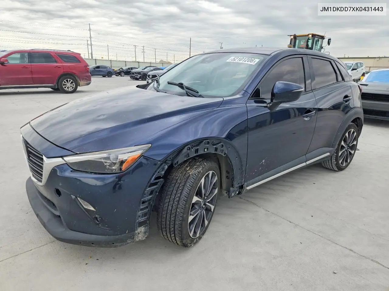 2019 Mazda Cx-3 Grand Touring VIN: JM1DKDD7XK0431443 Lot: 52101206