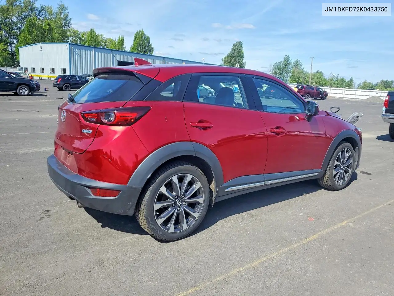 2019 Mazda Cx-3 Grand Touring VIN: JM1DKFD72K0433750 Lot: 54643006