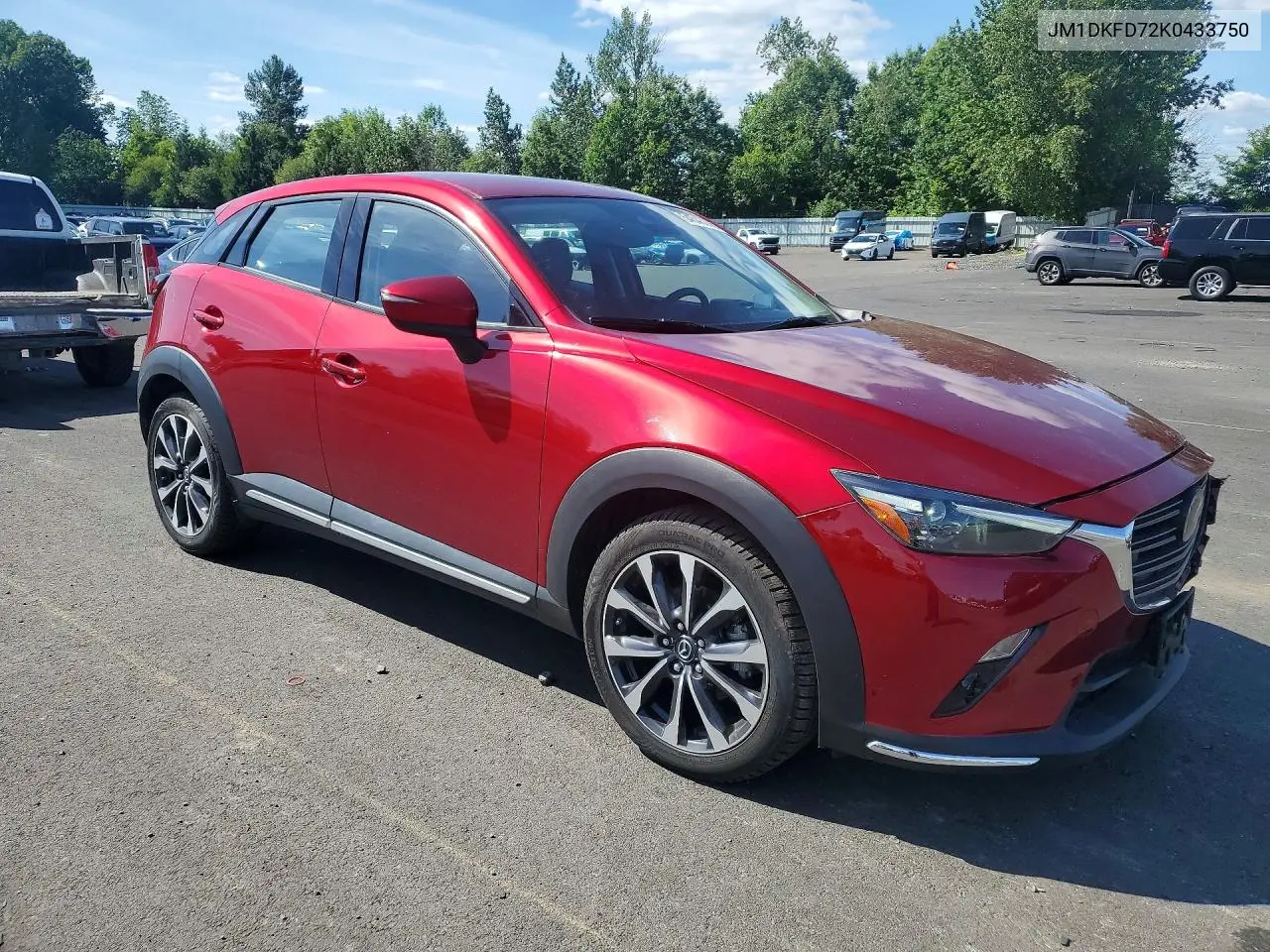 2019 Mazda Cx-3 Grand Touring VIN: JM1DKFD72K0433750 Lot: 54643006