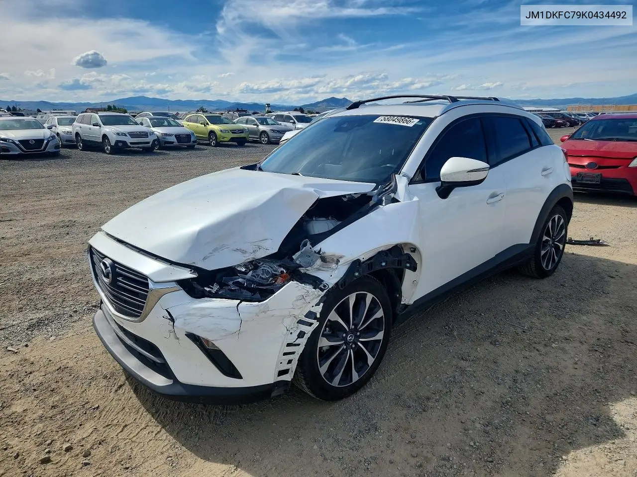 2019 Mazda Cx-3 Touring VIN: JM1DKFC79K0434492 Lot: 58049866