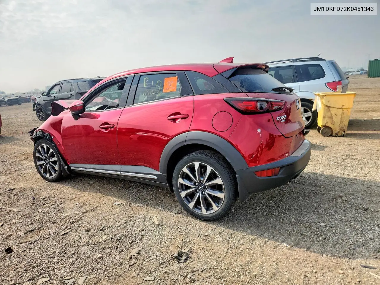2019 Mazda Cx-3 Grand Touring VIN: JM1DKFD72K0451343 Lot: 60921916