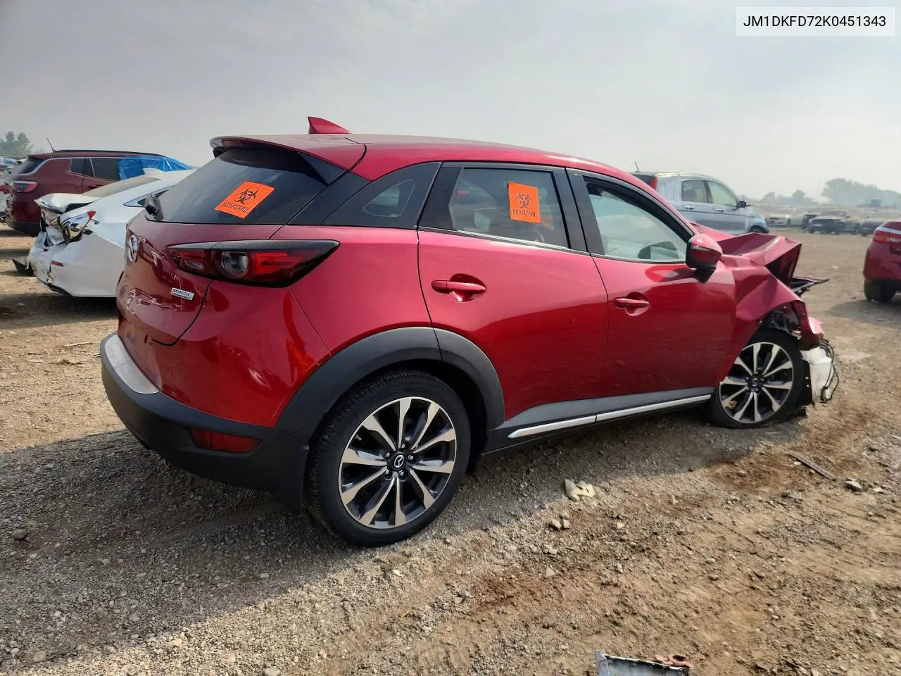 2019 Mazda Cx-3 Grand Touring VIN: JM1DKFD72K0451343 Lot: 60921916
