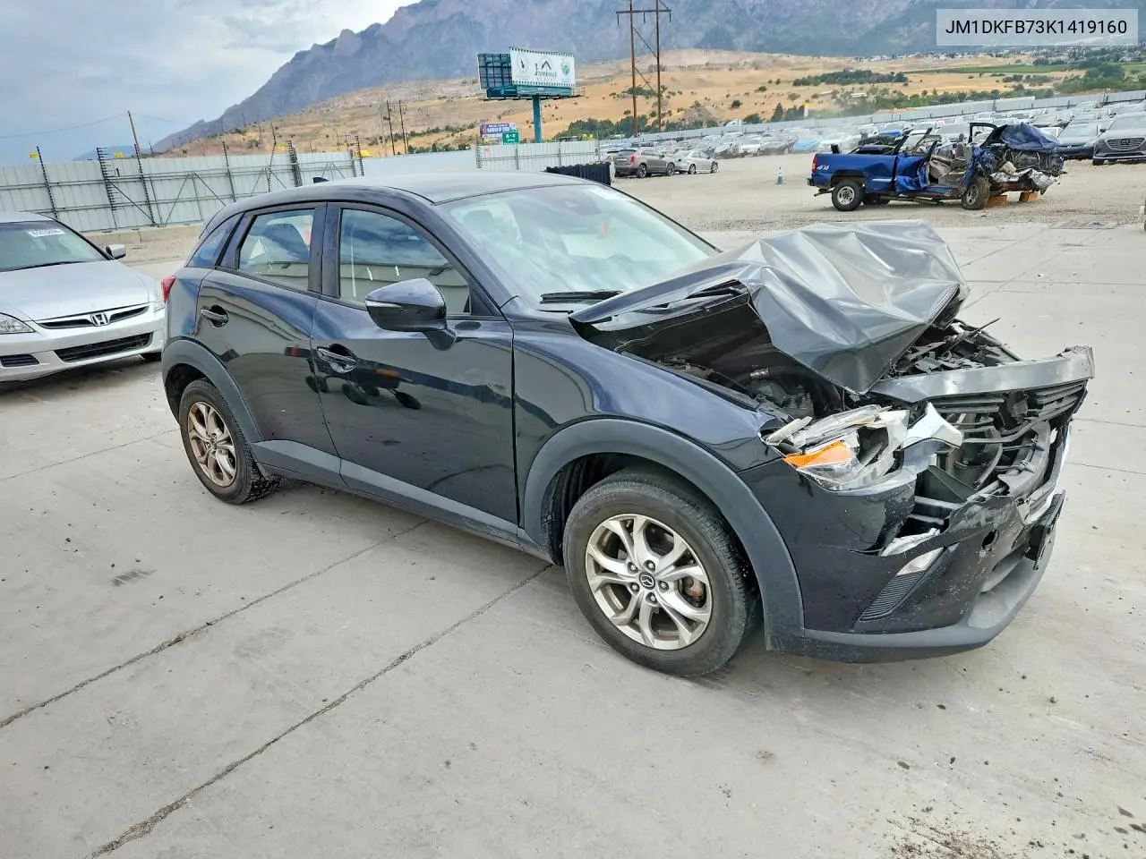 2019 Mazda Cx-3 Sport VIN: JM1DKFB73K1419160 Lot: 61383326