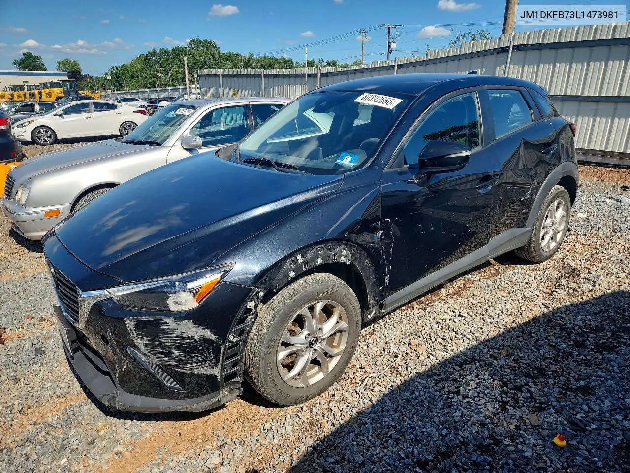 2020 Mazda Cx-3 Sport VIN: JM1DKFB73L1473981 Lot: 60392666