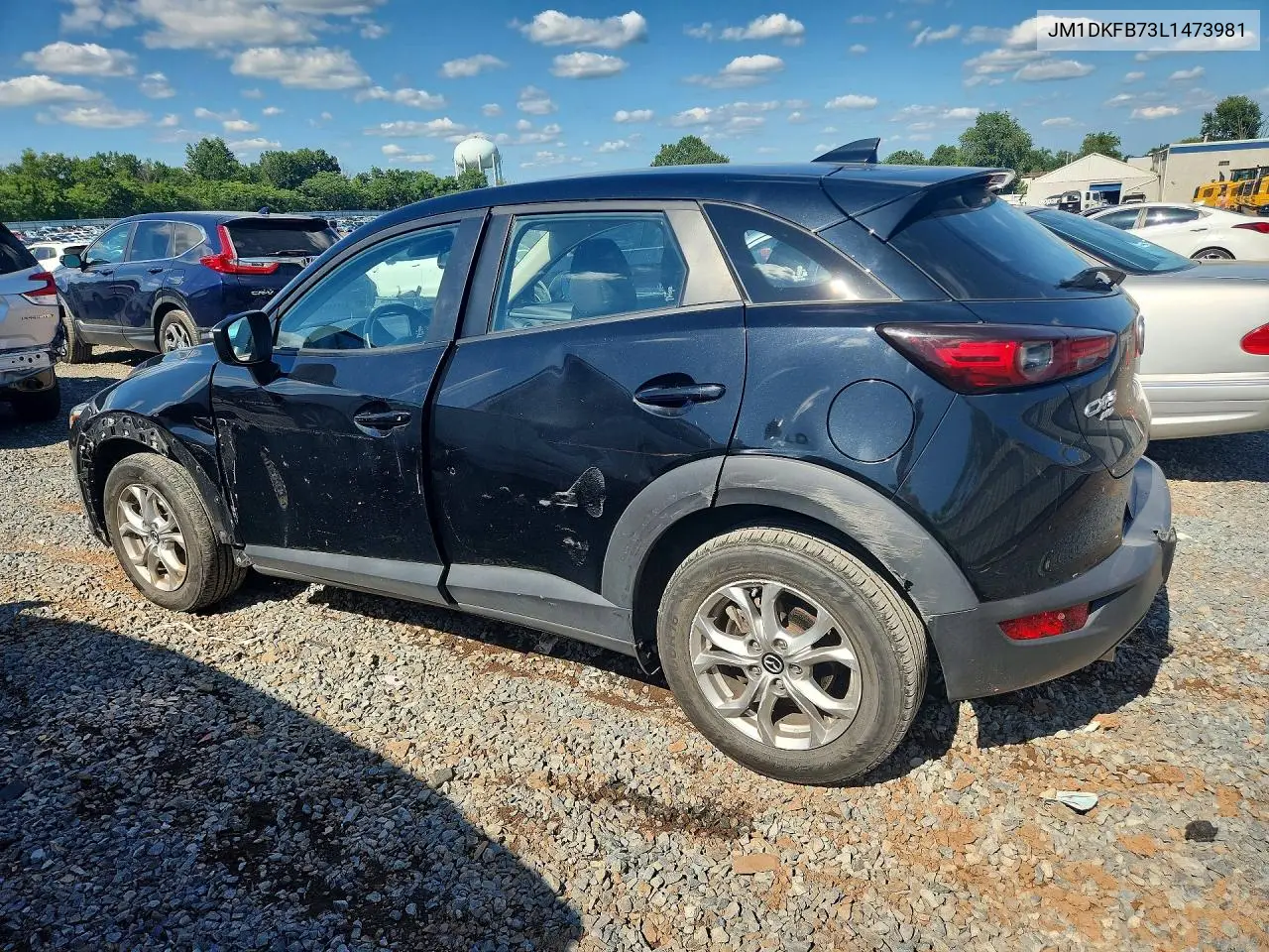 2020 Mazda Cx-3 Sport VIN: JM1DKFB73L1473981 Lot: 60392666