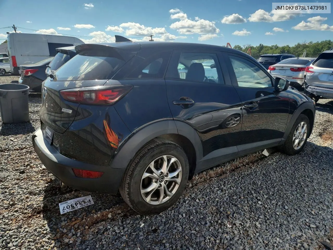 2020 Mazda Cx-3 Sport VIN: JM1DKFB73L1473981 Lot: 60392666