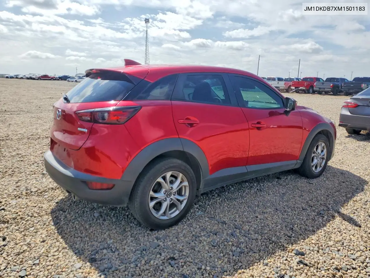 2021 Mazda Cx-3 Sport VIN: JM1DKDB7XM1501183 Lot: 59620876