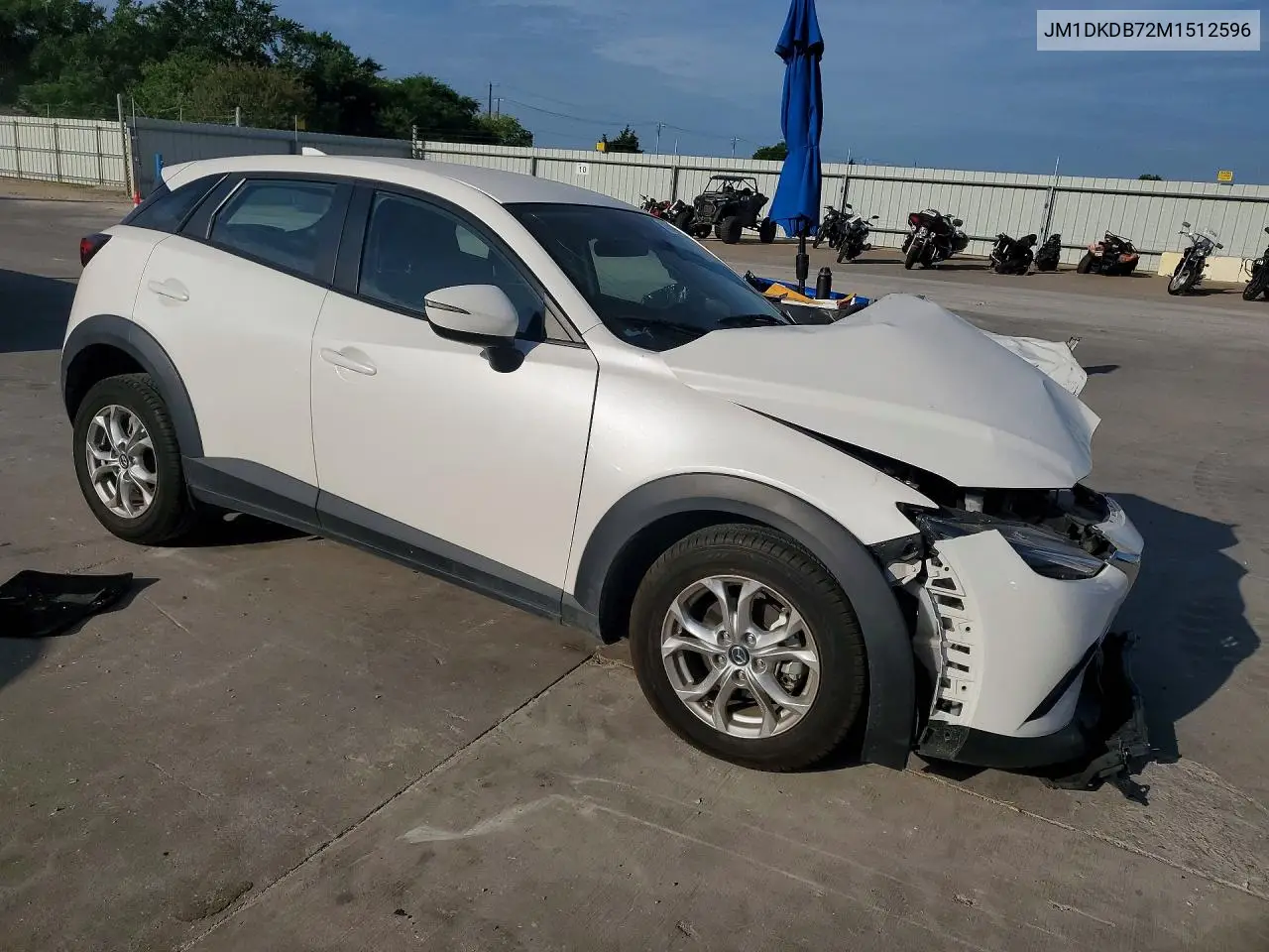 2021 Mazda Cx-3 Sport VIN: JM1DKDB72M1512596 Lot: 59643446