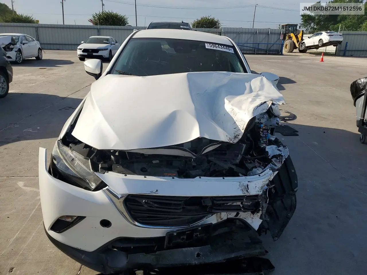 2021 Mazda Cx-3 Sport VIN: JM1DKDB72M1512596 Lot: 59643446