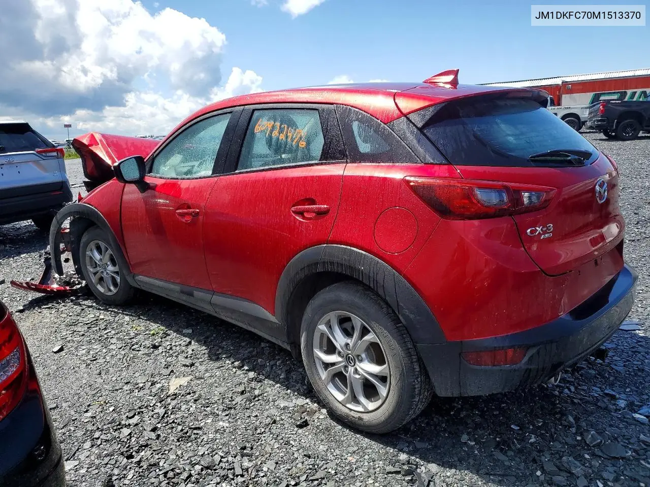 2021 Mazda Cx-3 Touring VIN: JM1DKFC70M1513370 Lot: 60922476