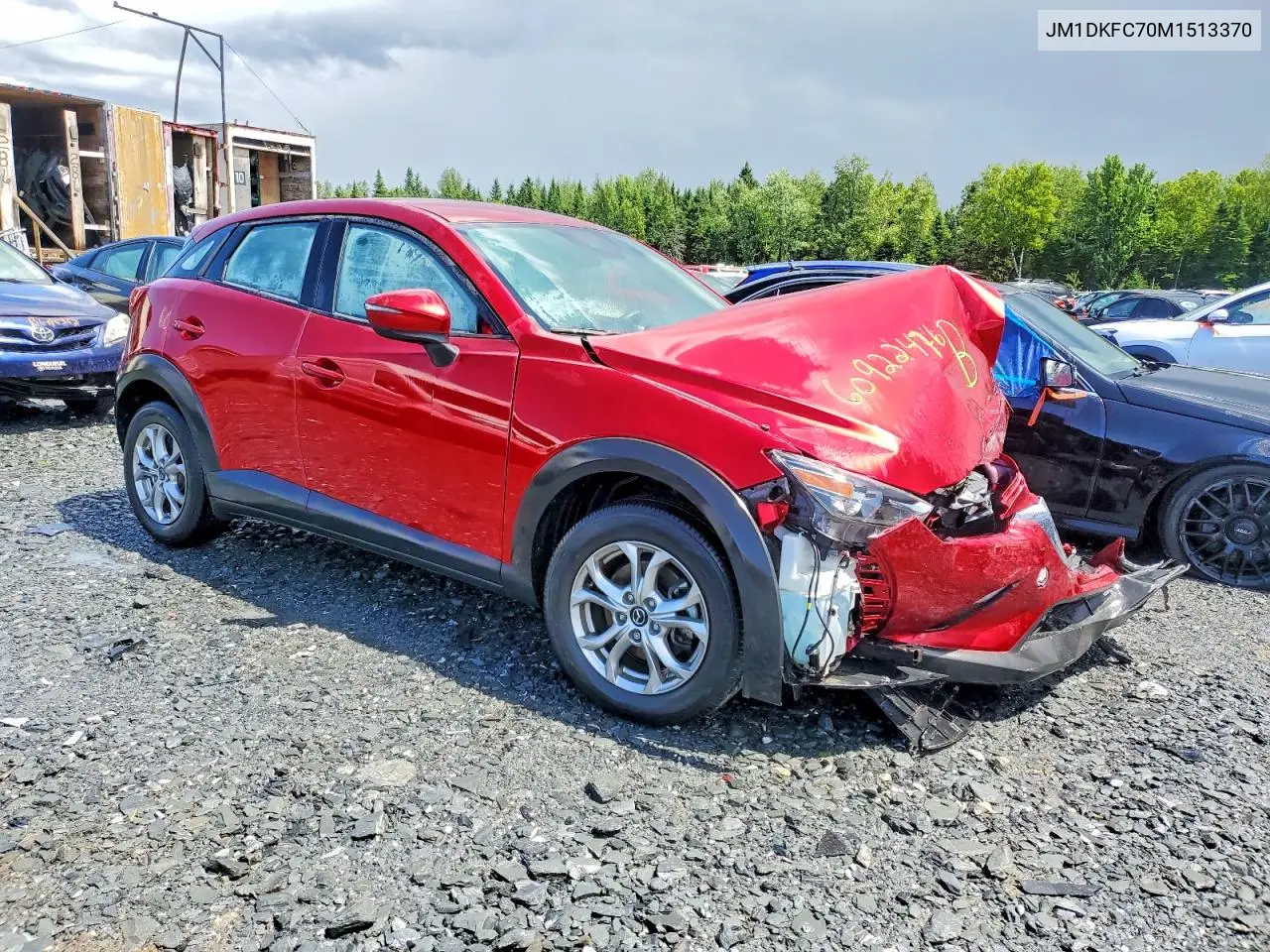 2021 Mazda Cx-3 Touring VIN: JM1DKFC70M1513370 Lot: 60922476