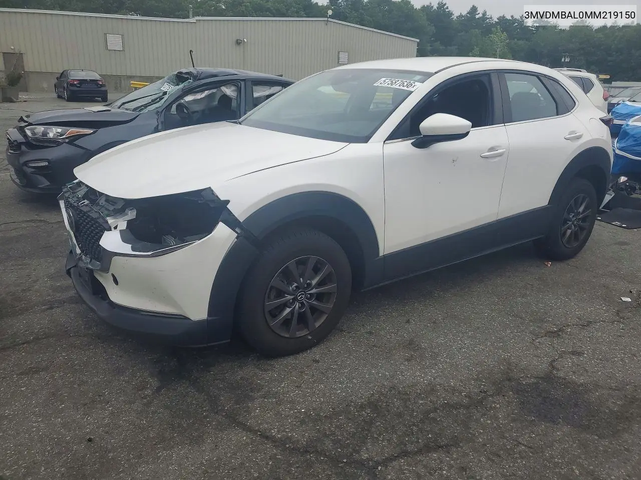 2021 Mazda Cx-30 VIN: 3MVDMBAL0MM219150 Lot: 57587636