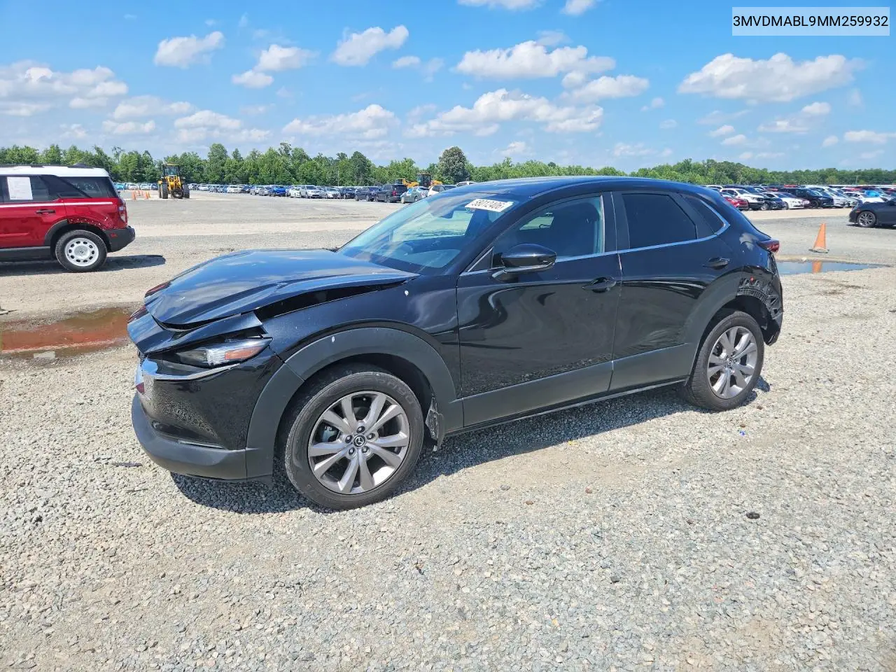 2021 Mazda Cx-30 Select VIN: 3MVDMABL9MM259932 Lot: 58012406