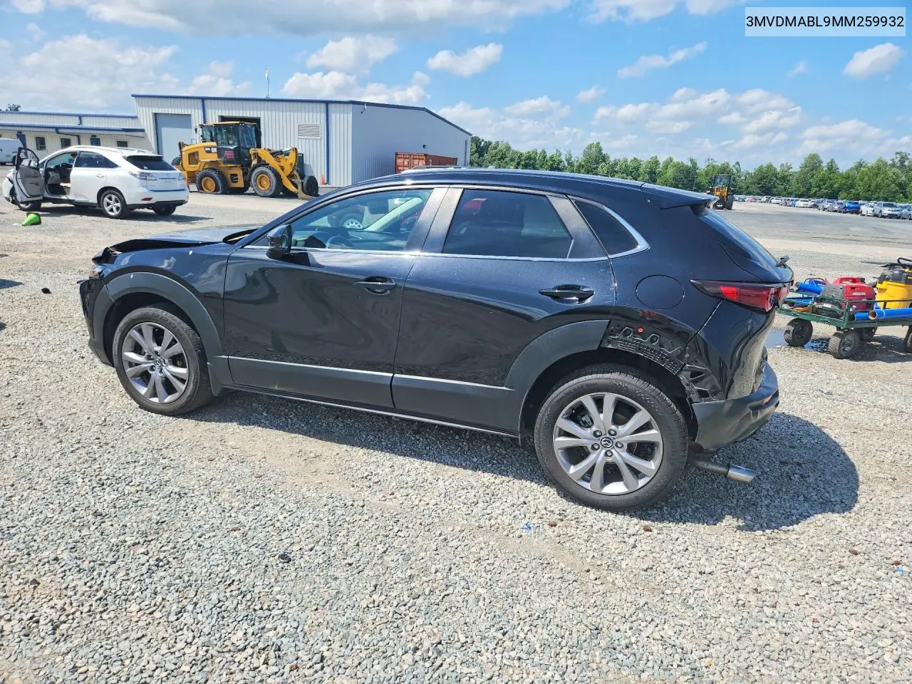 2021 Mazda Cx-30 Select VIN: 3MVDMABL9MM259932 Lot: 58012406