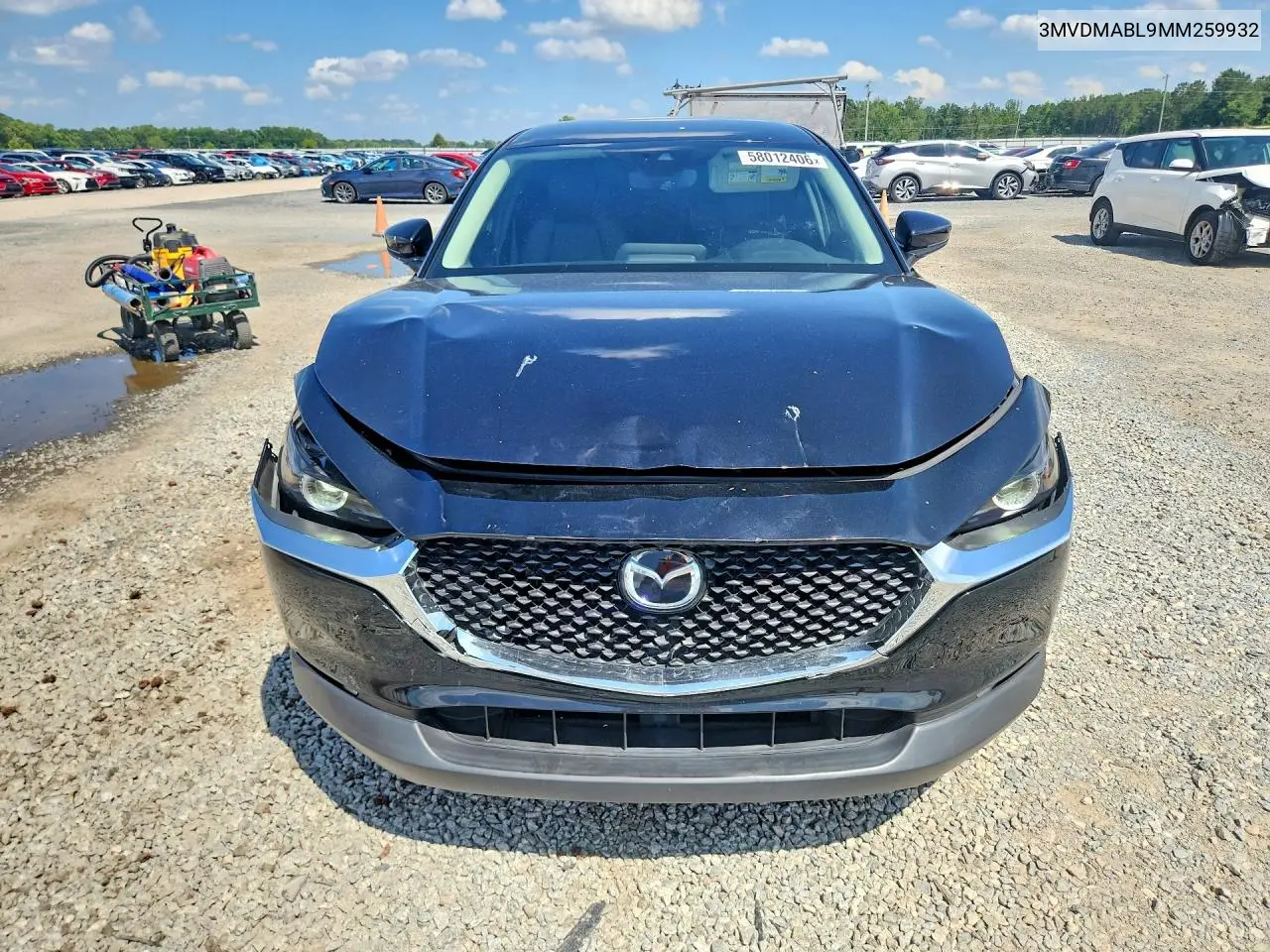 2021 Mazda Cx-30 Select VIN: 3MVDMABL9MM259932 Lot: 58012406