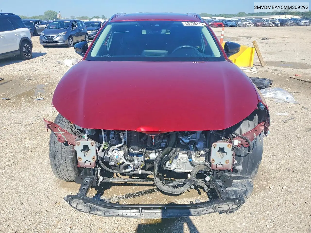 2021 Mazda Cx-30 VIN: 3MVDMBAY5MM309292 Lot: 59135776