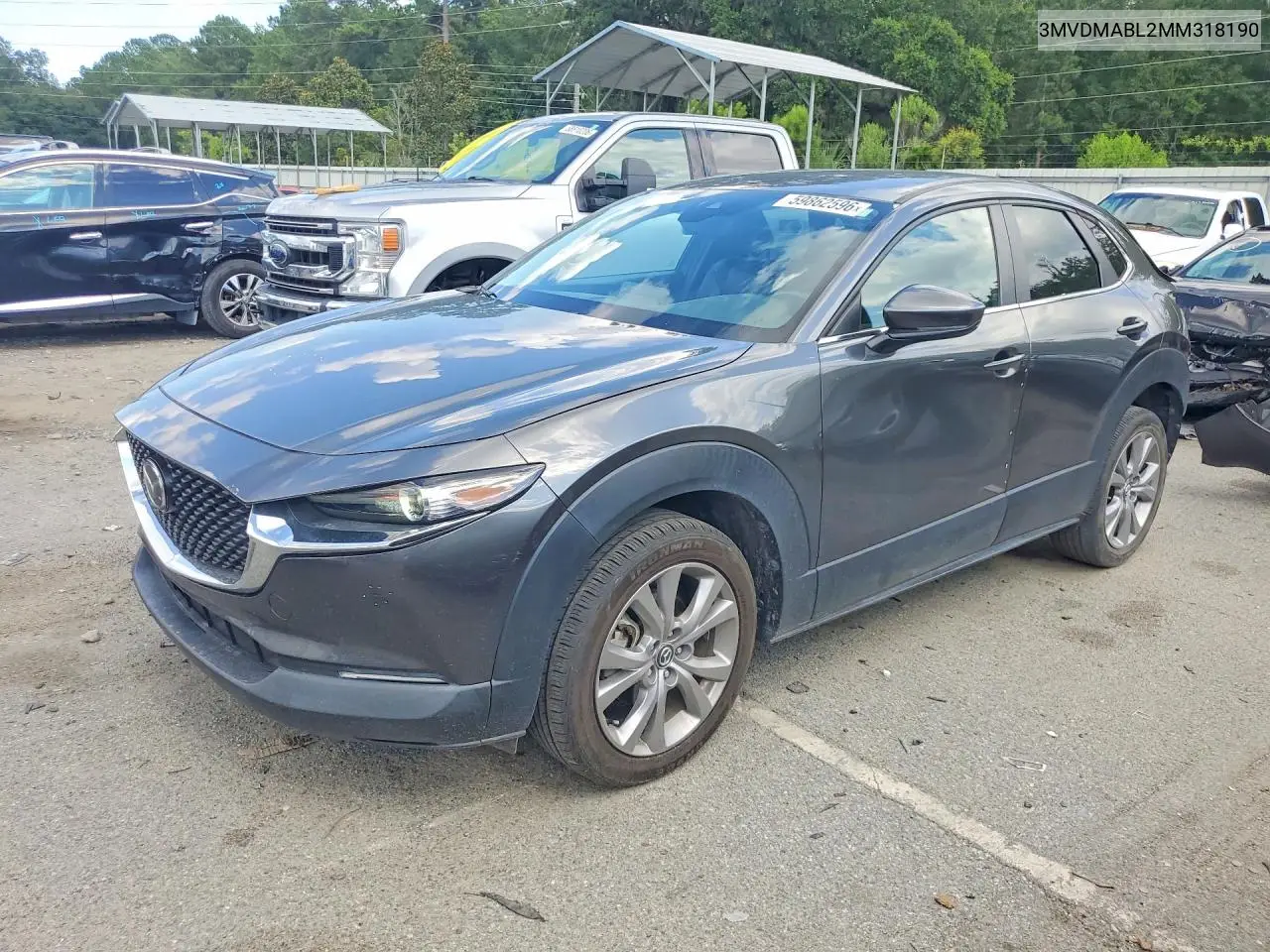 2021 Mazda Cx-30 Select VIN: 3MVDMABL2MM318190 Lot: 59862596