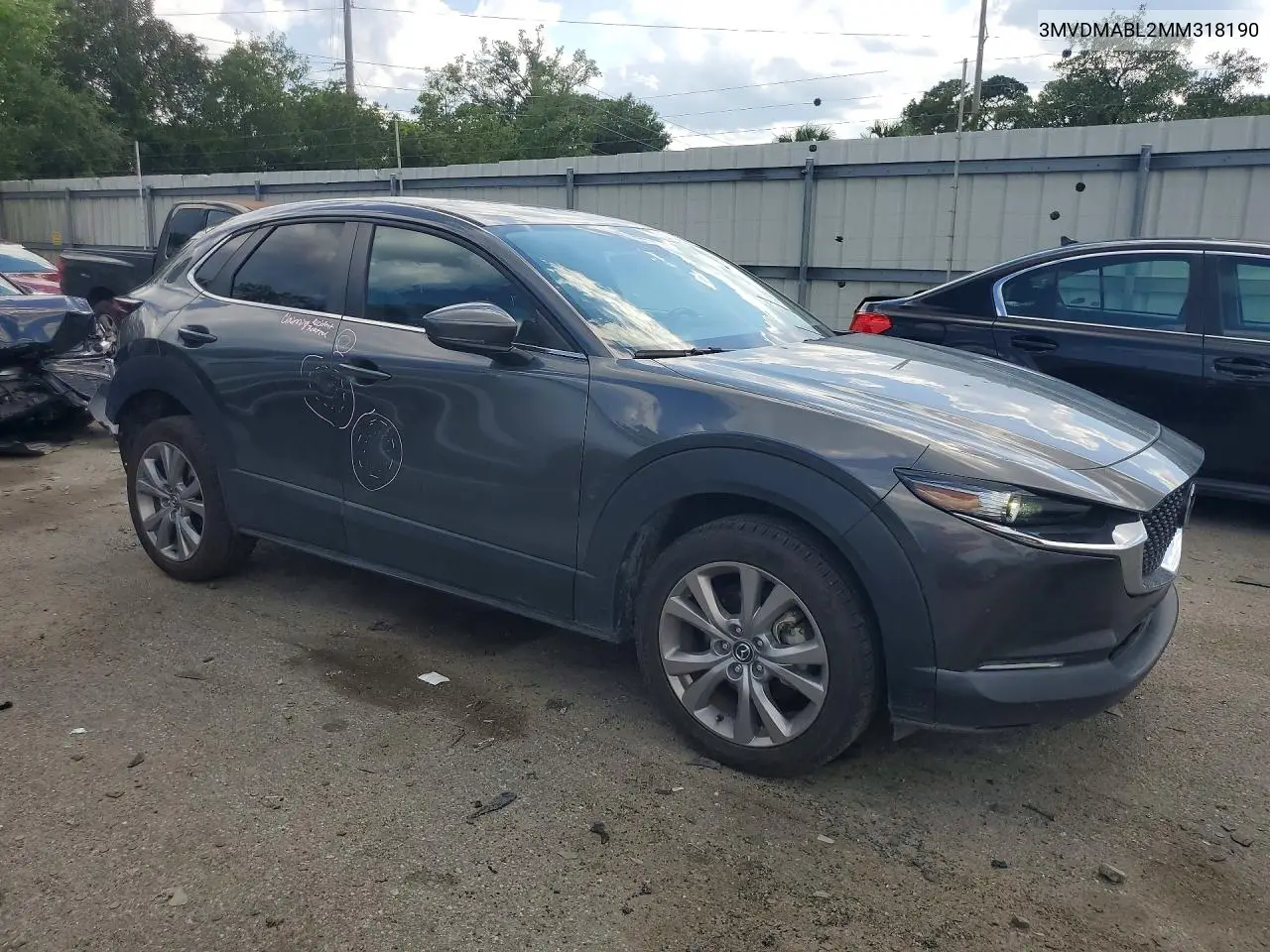 2021 Mazda Cx-30 Select VIN: 3MVDMABL2MM318190 Lot: 59862596