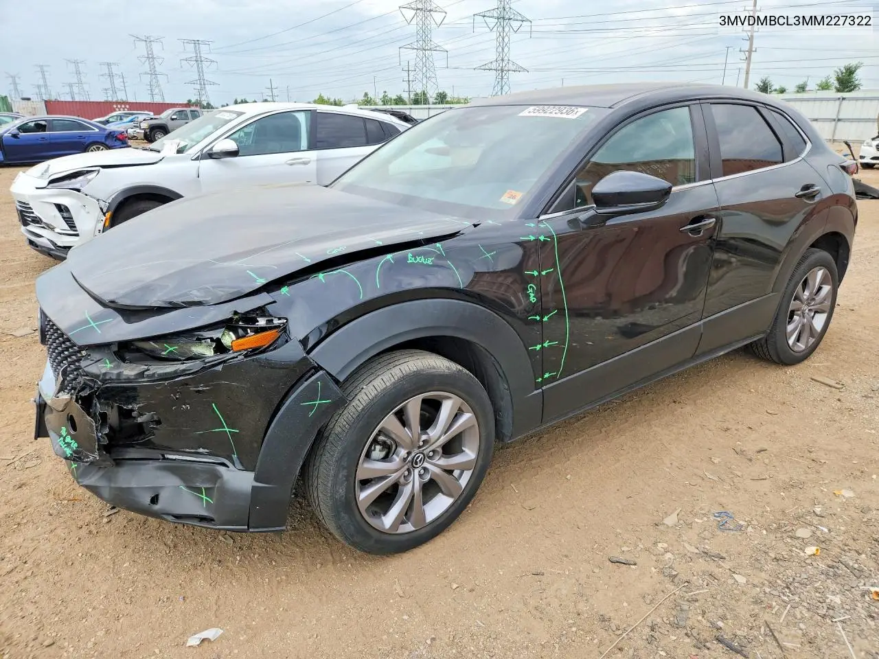 2021 Mazda Cx-30 Preferred VIN: 3MVDMBCL3MM227322 Lot: 59922936
