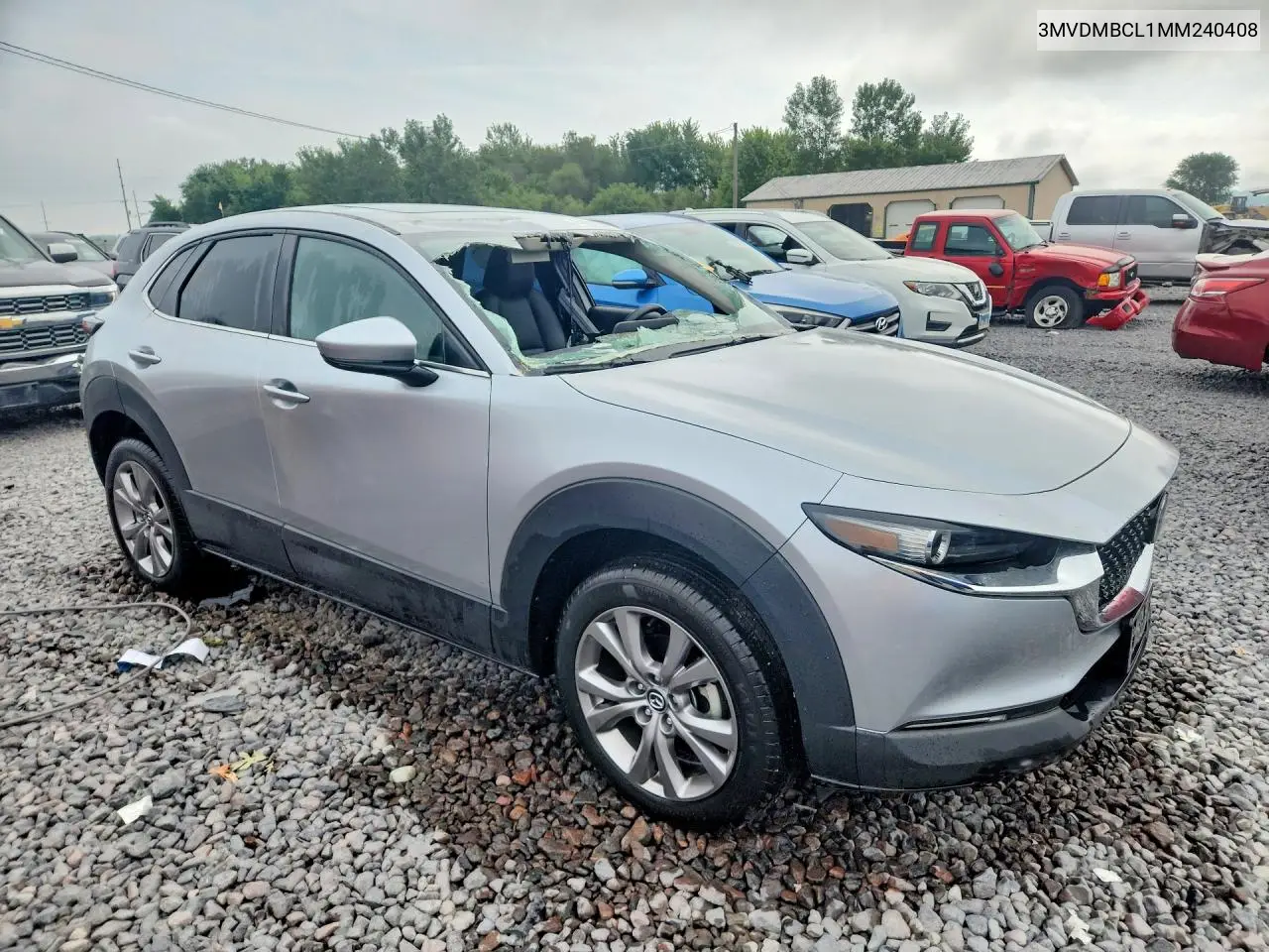 2021 Mazda Cx-30 Preferred VIN: 3MVDMBCL1MM240408 Lot: 60201326