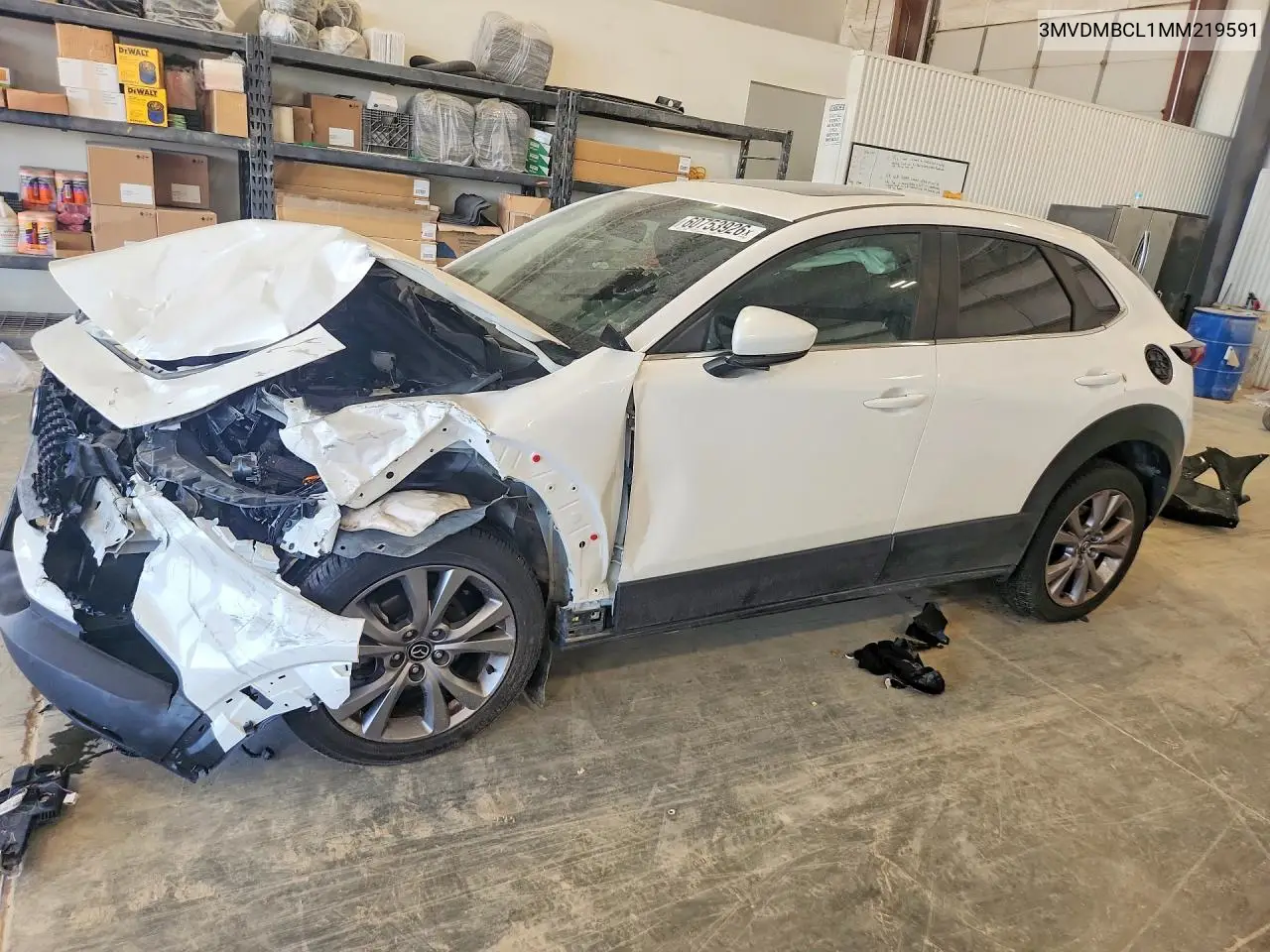 2021 Mazda Cx-30 Preferred VIN: 3MVDMBCL1MM219591 Lot: 60753926
