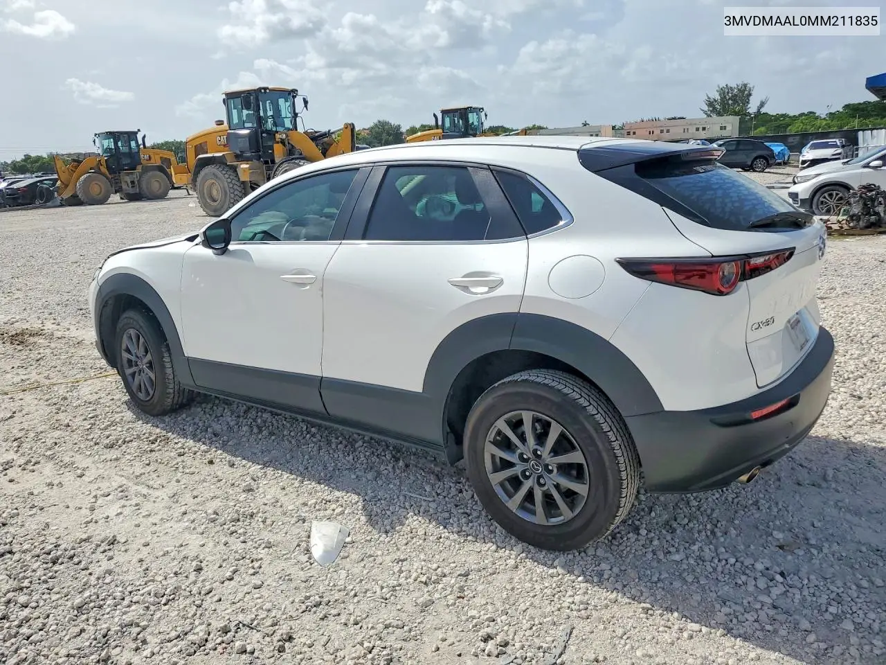 2021 Mazda Cx-30 VIN: 3MVDMAAL0MM211835 Lot: 60824496
