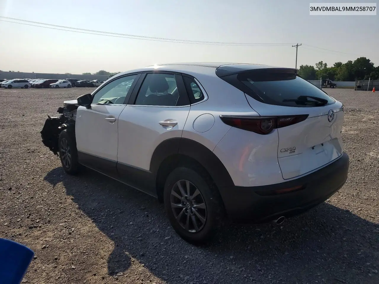 2021 Mazda Cx-30 VIN: 3MVDMBAL9MM258707 Lot: 60861056