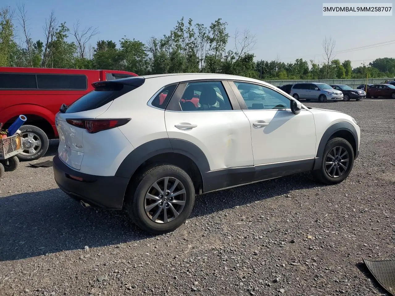 2021 Mazda Cx-30 VIN: 3MVDMBAL9MM258707 Lot: 60861056