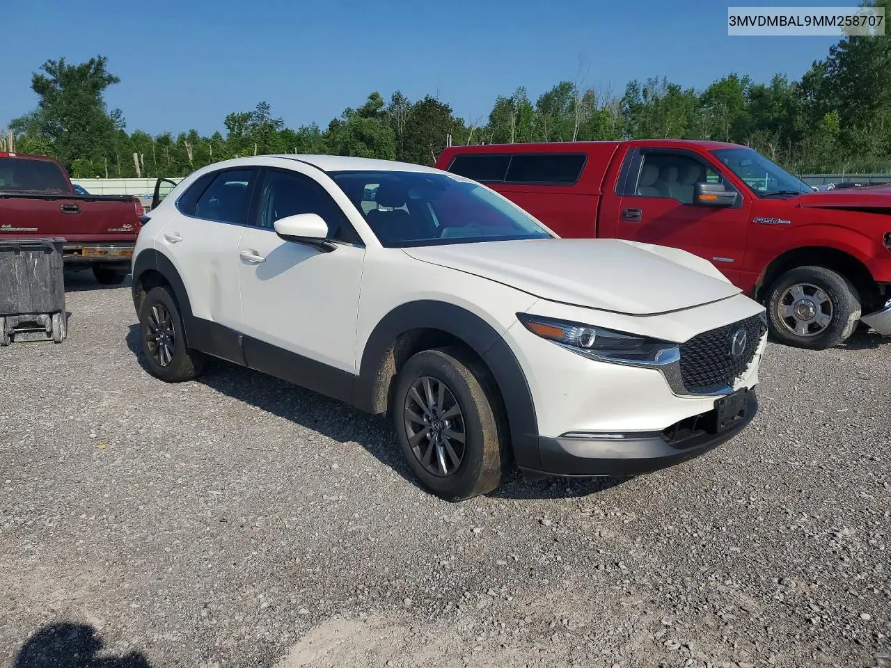 2021 Mazda Cx-30 VIN: 3MVDMBAL9MM258707 Lot: 60861056