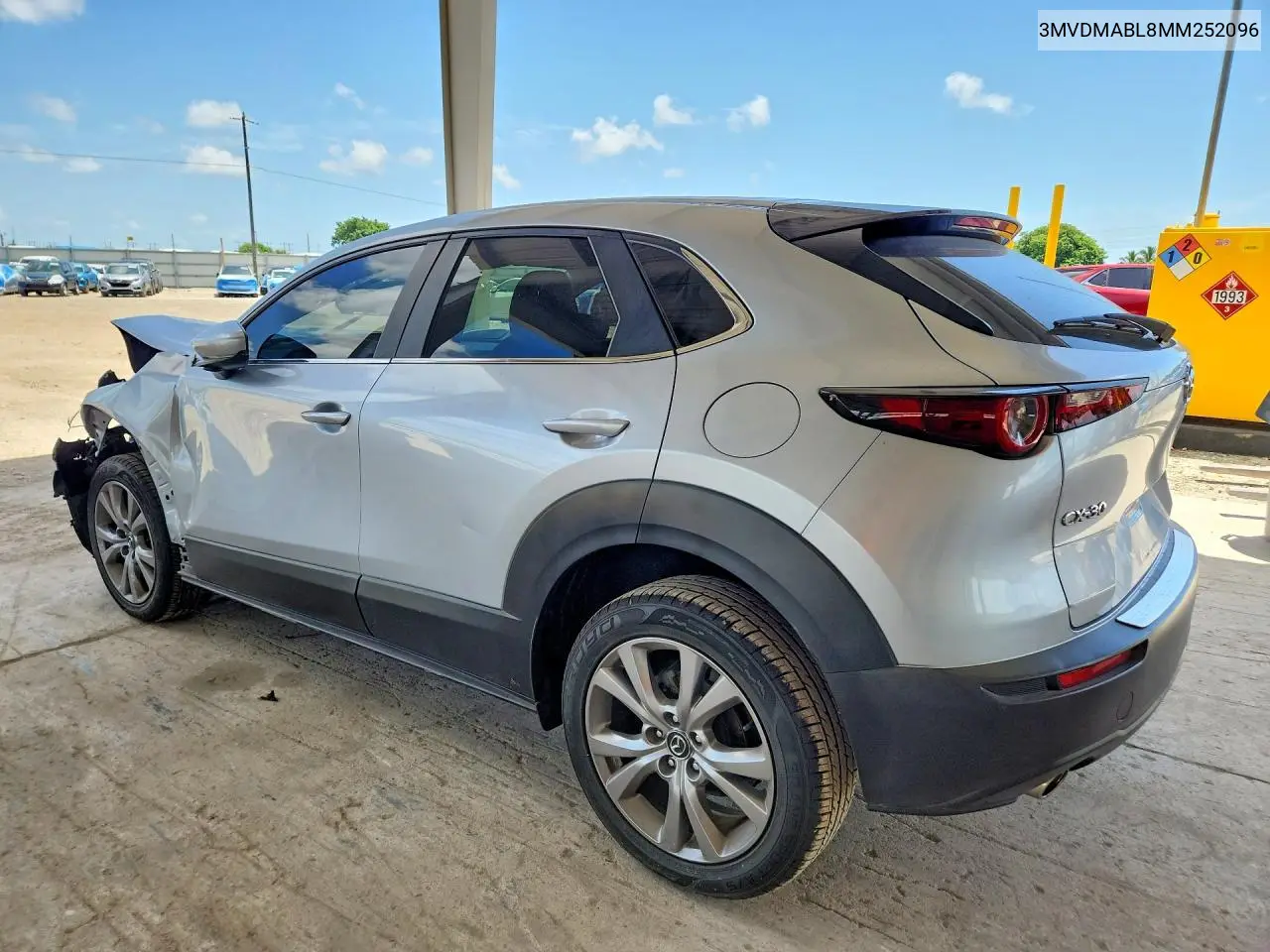 2021 Mazda Cx-30 Select VIN: 3MVDMABL8MM252096 Lot: 61224386
