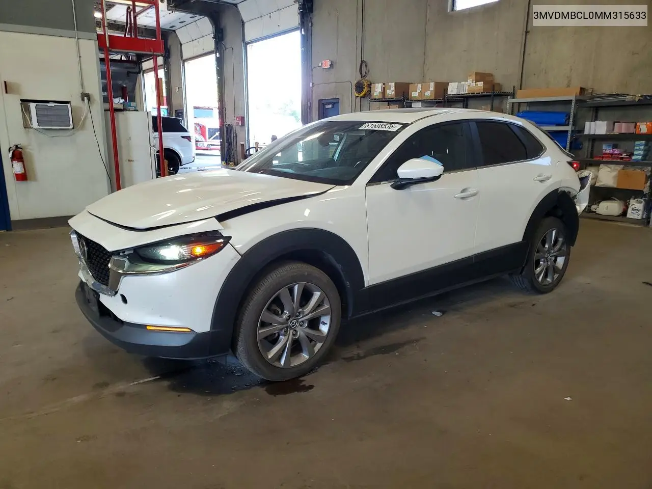 2021 Mazda Cx-30 Preferred VIN: 3MVDMBCL0MM315633 Lot: 61508536