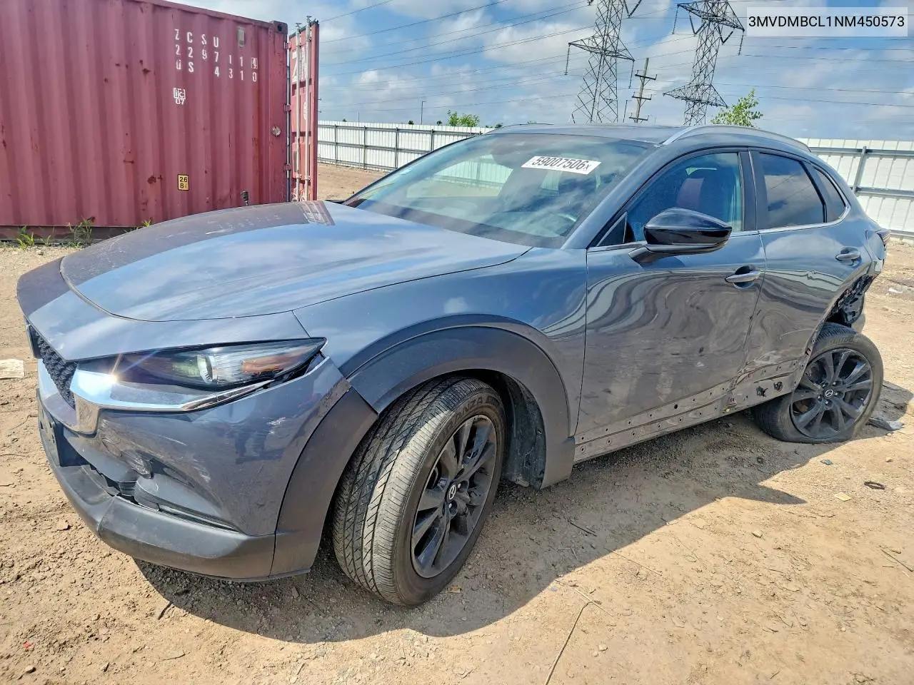 2022 Mazda Cx-30 Preferred VIN: 3MVDMBCL1NM450573 Lot: 59007506