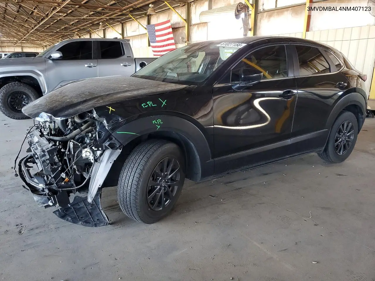2022 Mazda Cx-30 VIN: 3MVDMBAL4NM407123 Lot: 61027156