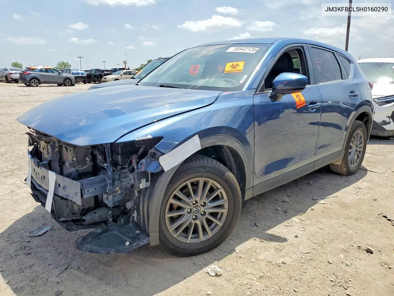 2017 Mazda Cx-5 Touring VIN: JM3KFBCL5H0160290 Lot: 58942126