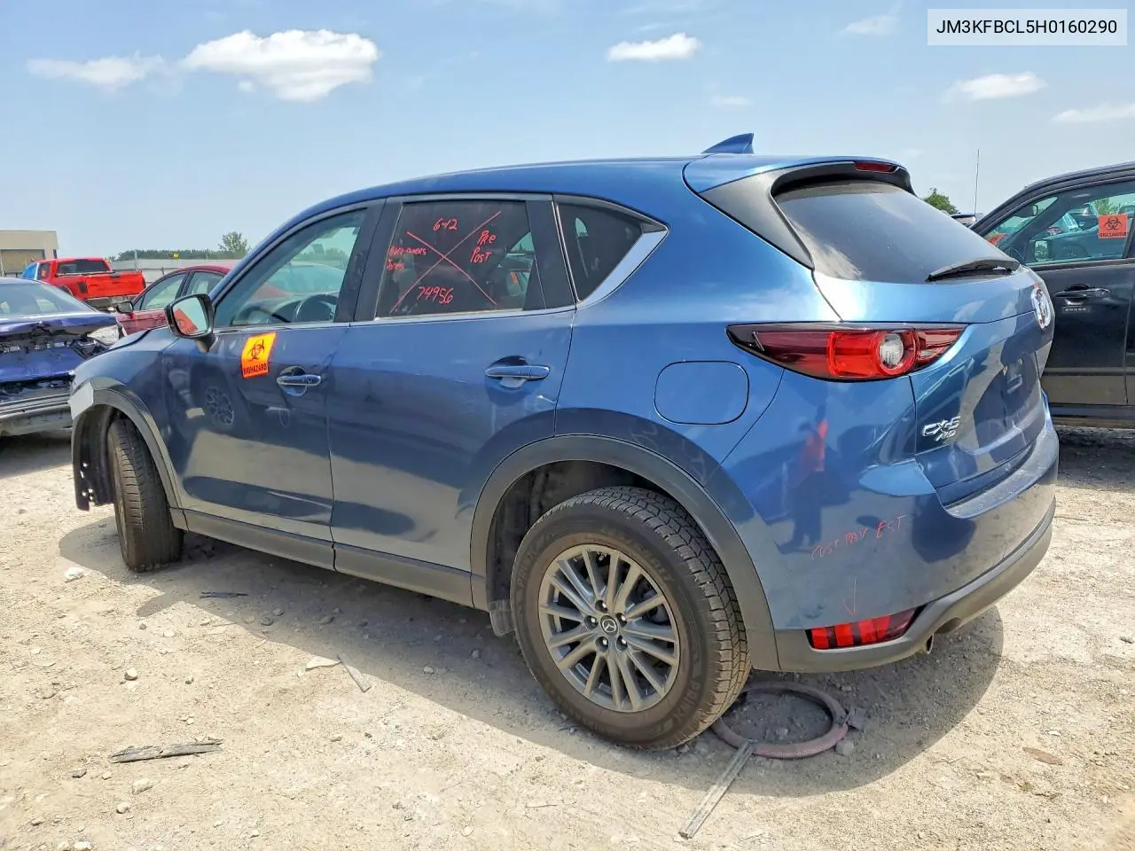 2017 Mazda Cx-5 Touring VIN: JM3KFBCL5H0160290 Lot: 58942126