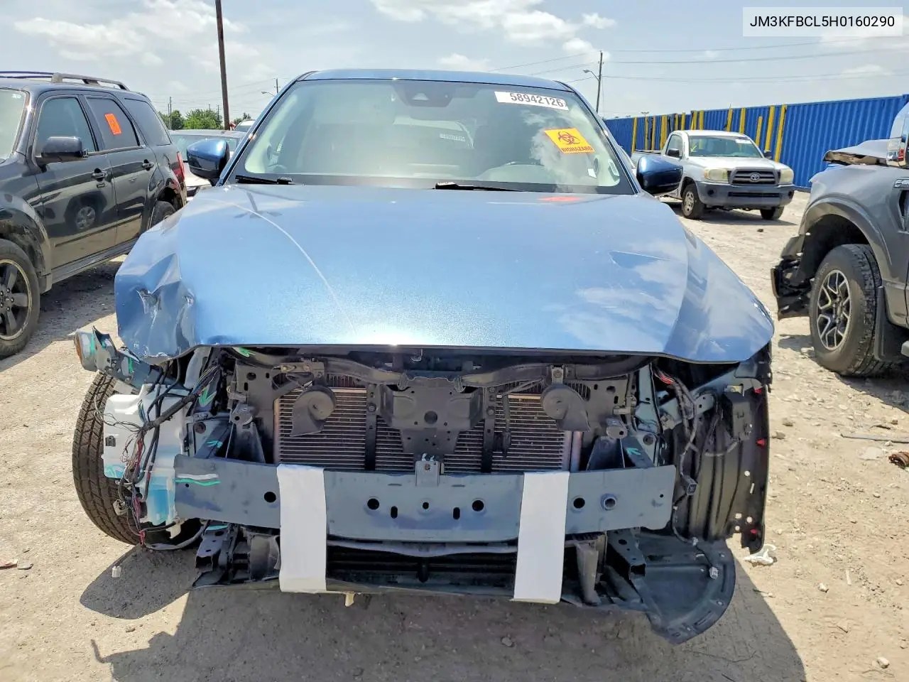 2017 Mazda Cx-5 Touring VIN: JM3KFBCL5H0160290 Lot: 58942126