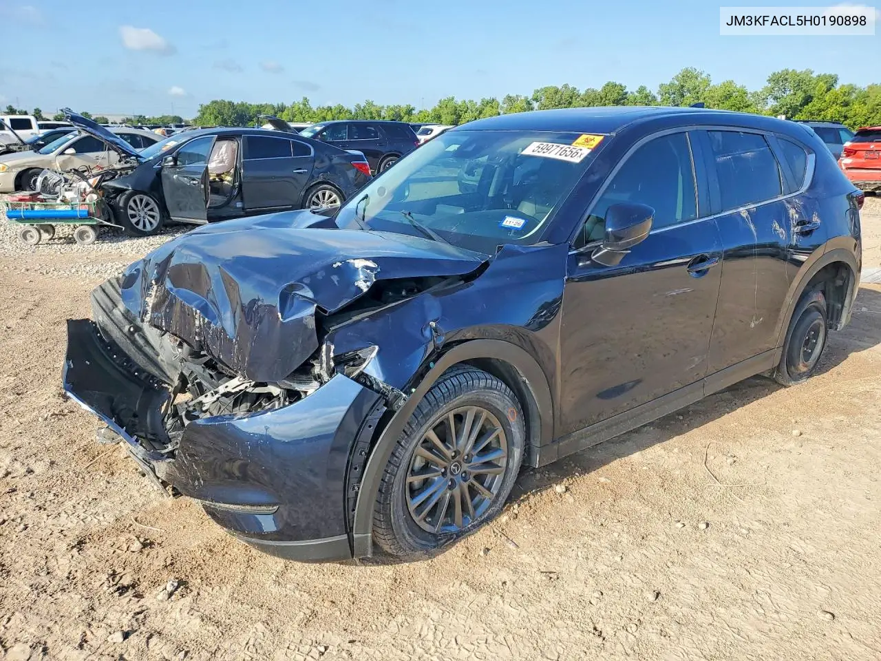 2017 Mazda Cx-5 Touring VIN: JM3KFACL5H0190898 Lot: 59971656