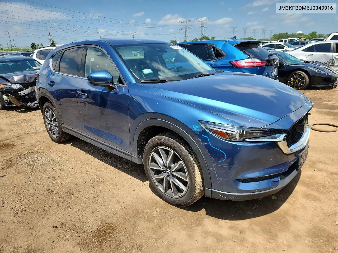 2018 Mazda Cx-5 Grand Touring VIN: JM3KFBDM6J0349916 Lot: 56504156