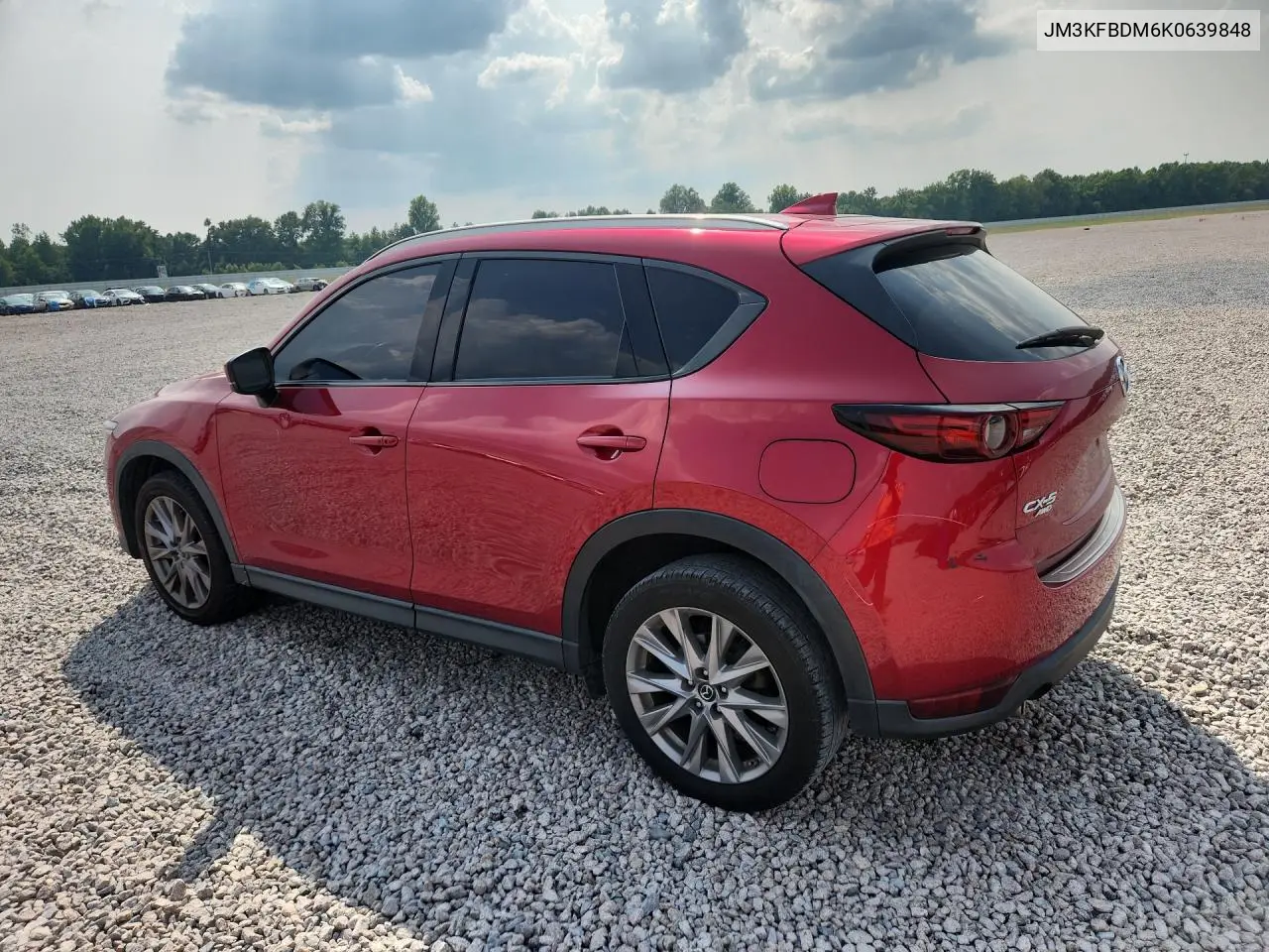 2019 Mazda Cx-5 Grand Touring VIN: JM3KFBDM6K0639848 Lot: 61018516
