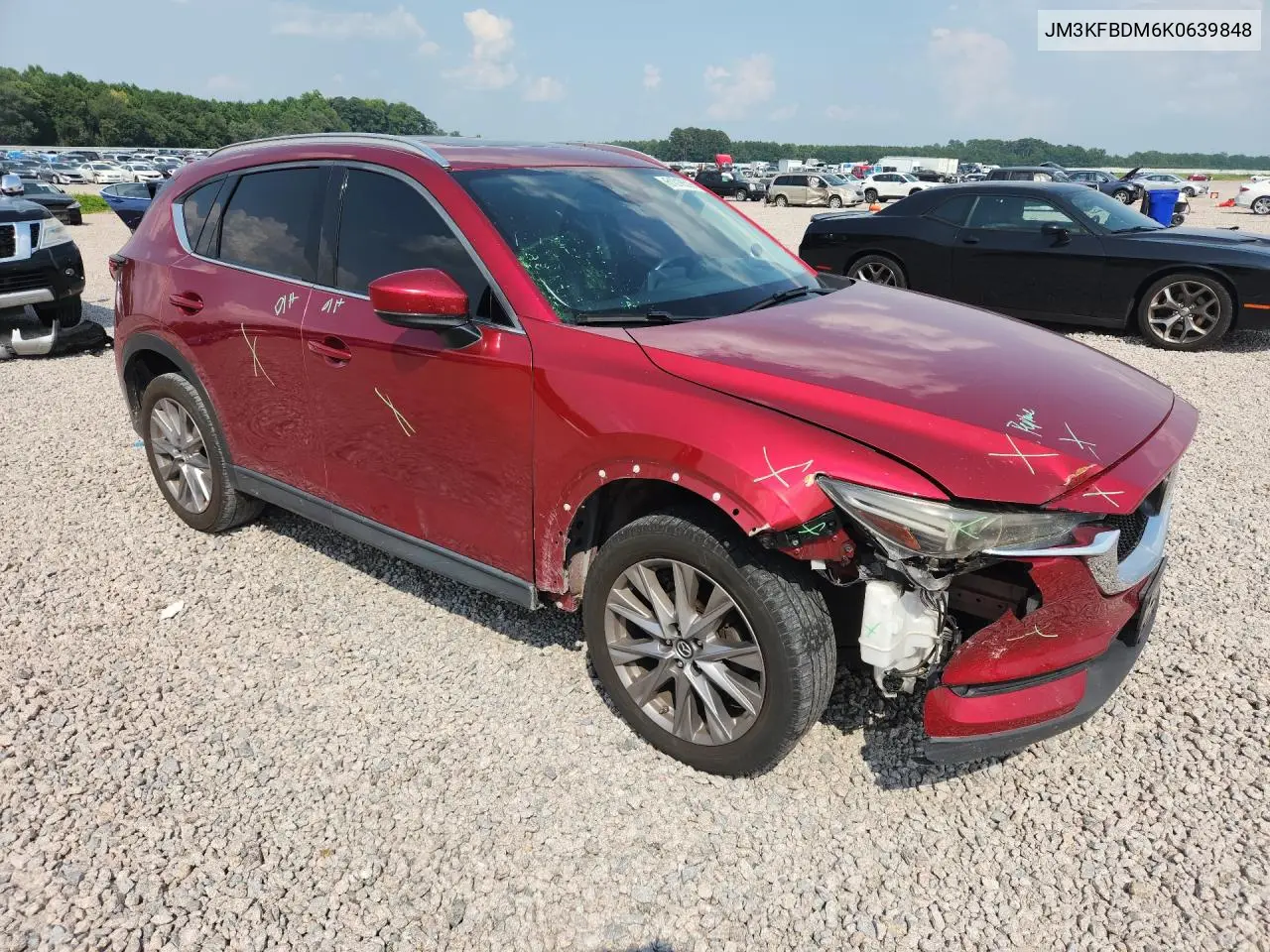 2019 Mazda Cx-5 Grand Touring VIN: JM3KFBDM6K0639848 Lot: 61018516