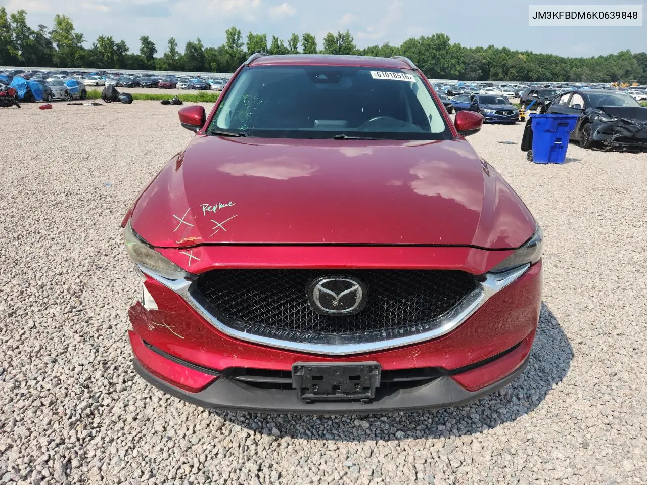 2019 Mazda Cx-5 Grand Touring VIN: JM3KFBDM6K0639848 Lot: 61018516